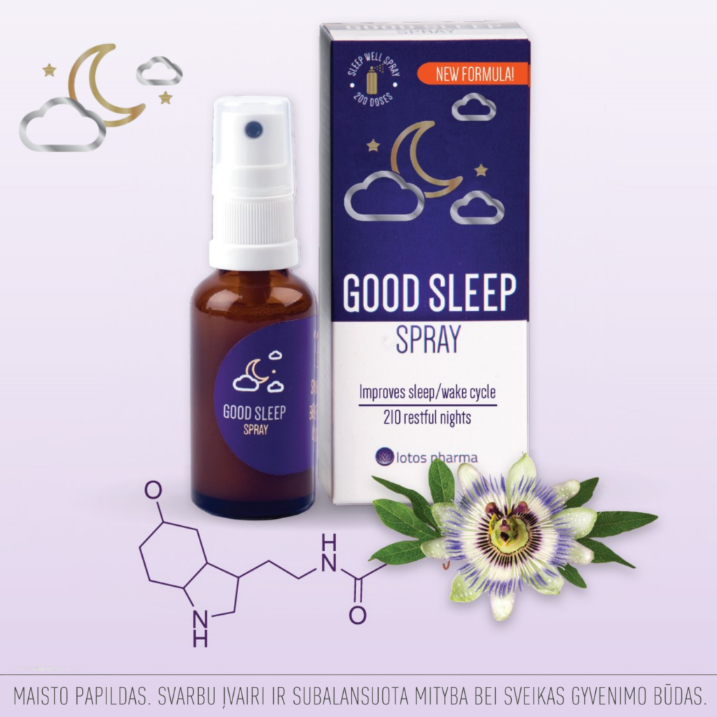 Good Sleep Spray melatoninas