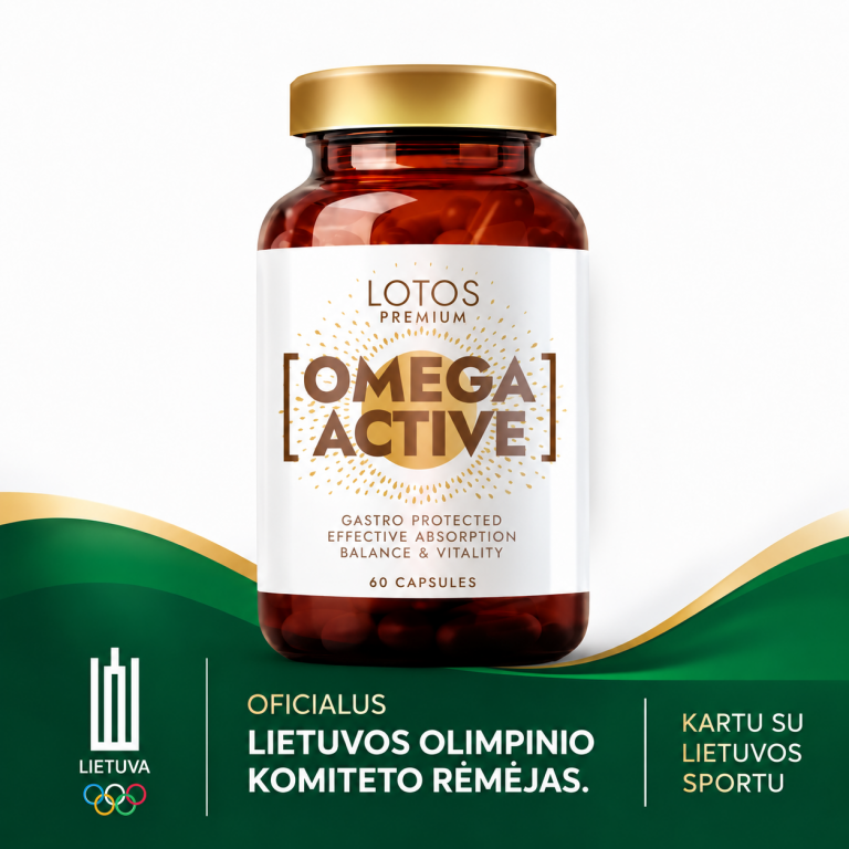 omega-3 žuvų taukai omega active lotos premium
