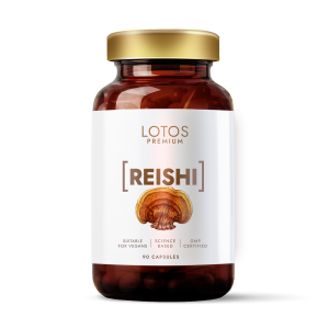 Reishi grybas, maisto papildai, tikrinių blizgučių ekstraktas