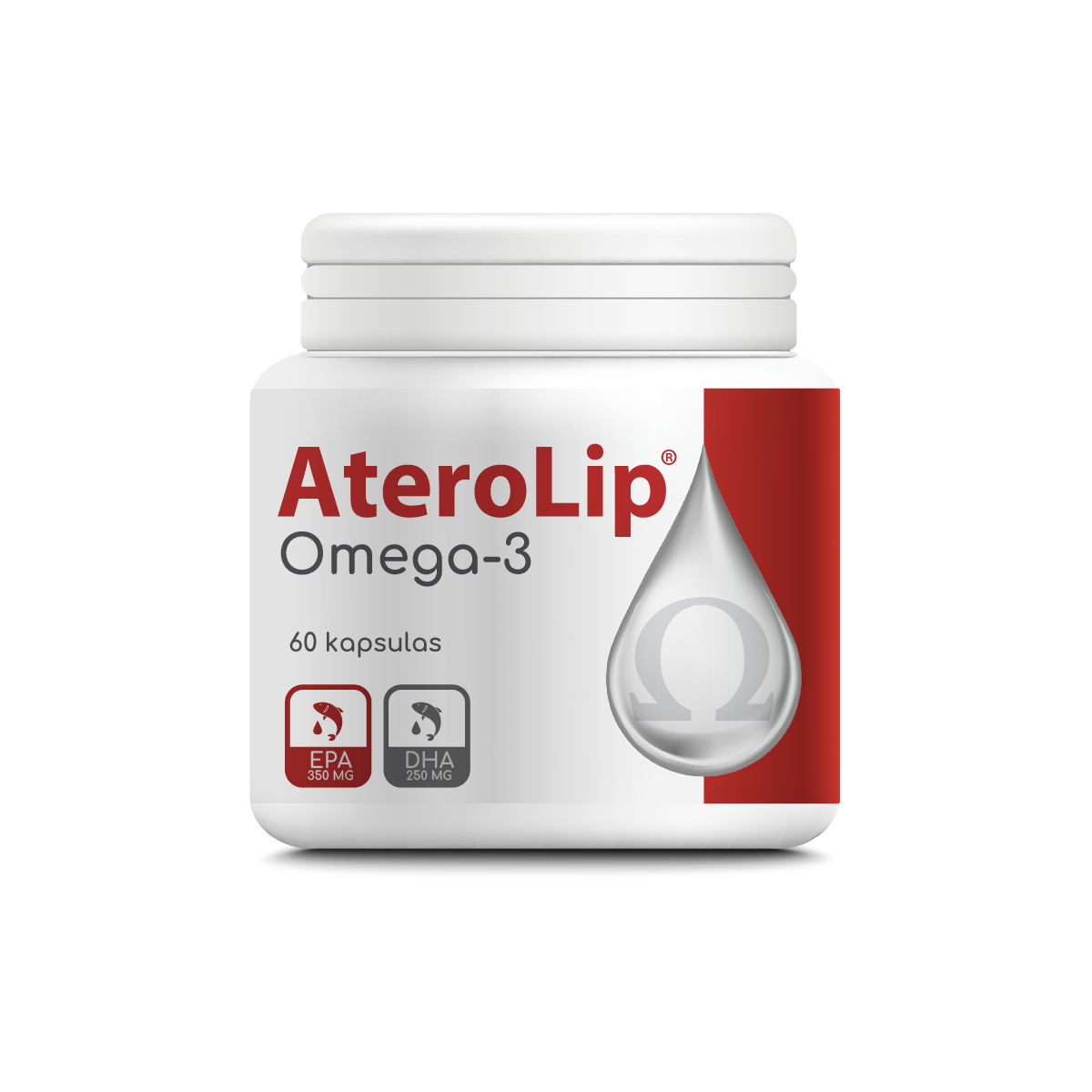 aterlip-omega-3-N60 Aterolip Omega-3 žuvų taukai